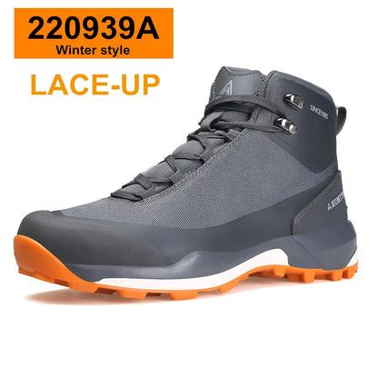 Chaussures de randonnée imperméables HUMTTO, bottes de trekking de montagne, baskets de camping noires pour hommes, chaussures de sécurité, d'escalade, de sport et tactiques pour hommes