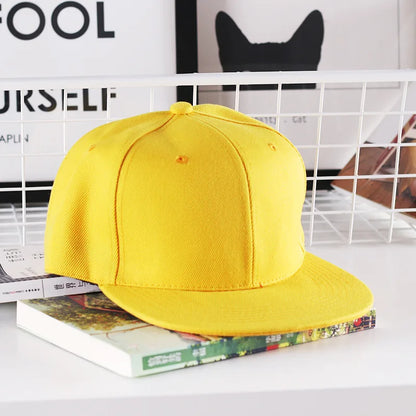Casquette hip-hop unie pour homme, casquette snapback, casquettes de baseball pour femme, casquettes à visière plate ajustable, visières unies, pour garçons et filles, danse de rue