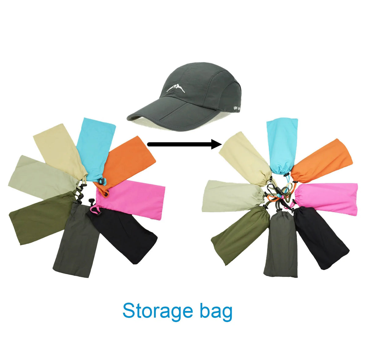 Wiosna-lato, sport na świeżym powietrzu, czapka baseballowa, czapka szybkoschnąca, czapka unisex, wodoodporna, oddychająca, składana czapka rowerowa, ochrona przed słońcem
