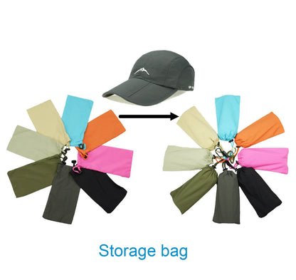 Wiosna-lato, sport na świeżym powietrzu, czapka baseballowa, czapka szybkoschnąca, czapka unisex, wodoodporna, oddychająca, składana czapka rowerowa, ochrona przed słońcem