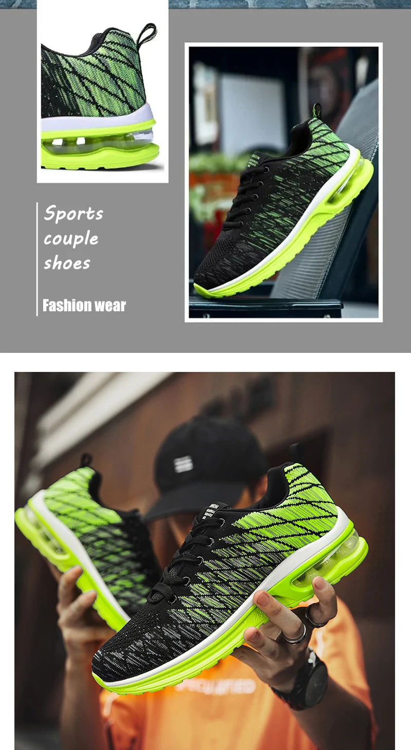 Chaussures de course pour homme, chaussures de sport tendance et respirantes pour homme, baskets, chaussures de sport confortables pour femme
