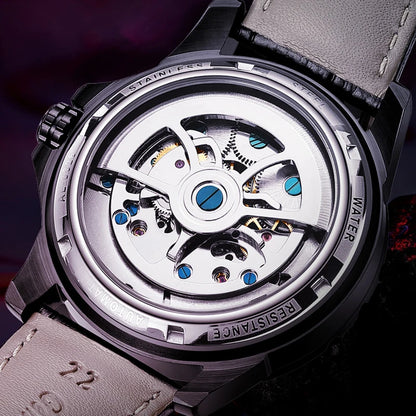 AILANG Super Cool Double Tourbillon Automatic Mechanical Watch Men Luxury Brand Luminous Waterproof Watches Men's Reloj Hombre