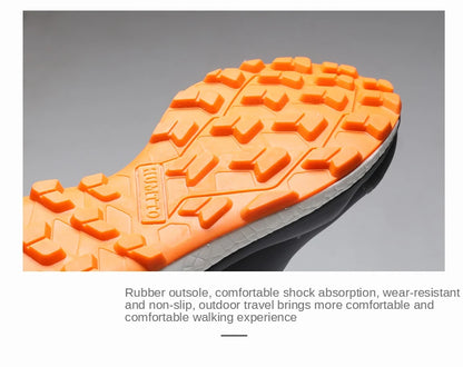 Chaussures de randonnée imperméables HUMTTO, bottes de trekking de montagne, baskets de camping noires pour hommes, chaussures de sécurité, d'escalade, de sport et tactiques pour hommes