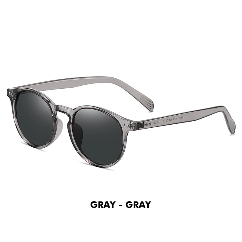 LM Retro kulaté sluneční brýle pro ženy a muže, ultralehké, TR90, polarizované, unisex, brýle na řízení, vintage sluneční brýle, UV400, Gafas De Sol