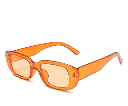 Lunettes de soleil rectangulaires blanches classiques pour femme, petites lunettes de soleil carrées rétro de marque, lunettes de soleil pour femme