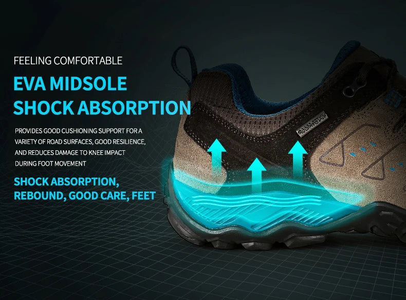 HUMTTO Trekking Shoes for Women Winter Hiking Shoes Women's Waterproof New Luxury Designer Climbing Leather Casual Woman Sneakers
