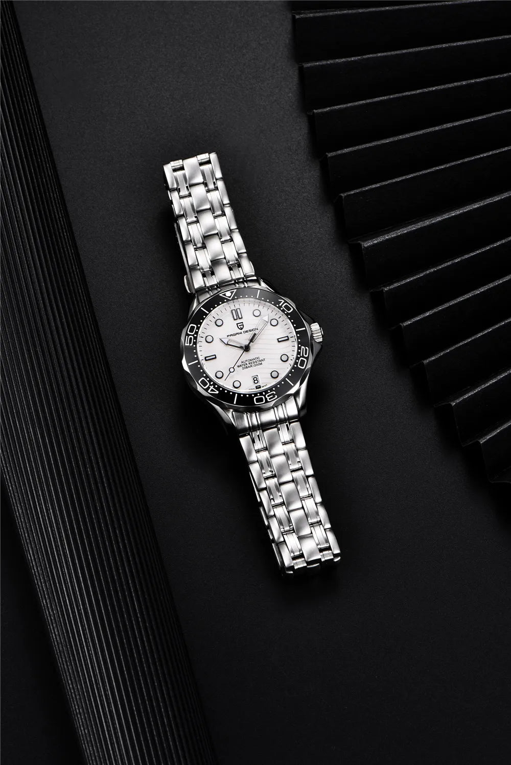 PAGANI DESIGN 2026 New V2 Waves 200M Diving Men's Watches Fashion Luxury Automatic Watch Men AR Sapphire crystal Wrist watch Men