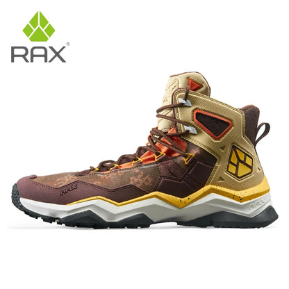 RAX winter men's and women's hiking shoes snow boots waterproof leather sports shoes super warm men's boots outdoor work shoes