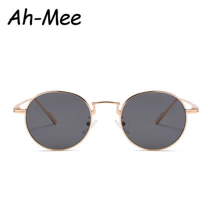 Módní kulaté vintage sluneční brýle pro ženy a muže, sluneční brýle s přechodem barev pro ženy, retro brýle ze slitiny, Gafas De Sol, sluneční brýle