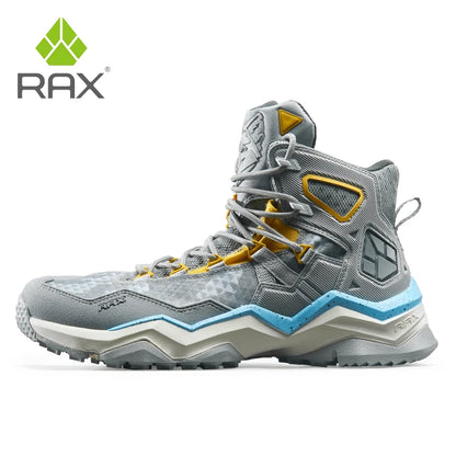 RAX winter men's and women's hiking shoes snow boots waterproof leather sports shoes super warm men's boots outdoor work shoes