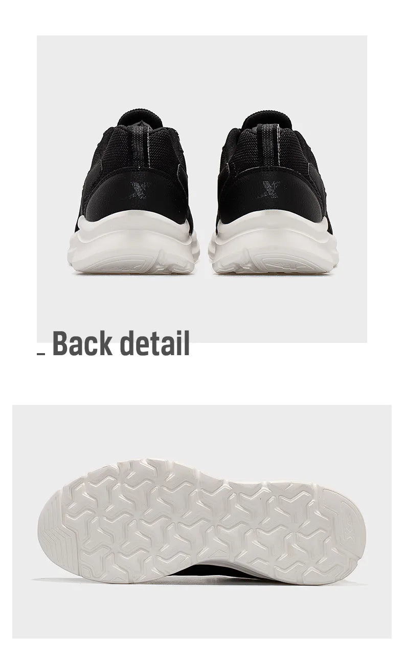 Xtep Sports Shoes Men's Mesh Breathable Running Shoes Winter Marathon Black White Men's Sports Shoes Sneakers Man 879119110110