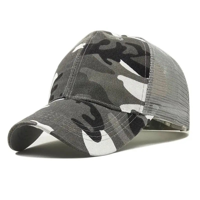 COKK Camouflage-Baseballkappe für Herren, Snapback, Sommermützen für Damen, atmungsaktive Sport-Mesh-Kappe, Sonnenhut, Sonnenschutz, Golf, verstellbar, für Erwachsene