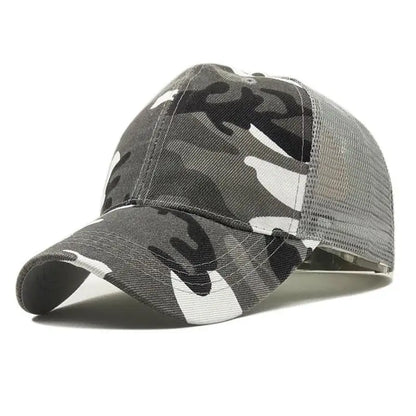 COKK Camouflage-Baseballkappe für Herren, Snapback, Sommermützen für Damen, atmungsaktive Sport-Mesh-Kappe, Sonnenhut, Sonnenschutz, Golf, verstellbar, für Erwachsene