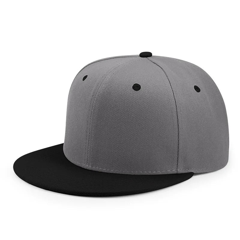 Hurtowa sprzedaż 40 kolorów regulowanych czapek z płaskim daszkiem typu snapback – damskie modne czapki baseballowe z poliestru, męskie czapki sportowe w stylu hip-hopowym