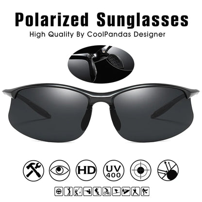 Lunettes de soleil polarisées Top Ultralight TR90 anti-UV pour la conduite, lunettes de soleil militaires pour homme, lunettes de protection, Gafas De Sol