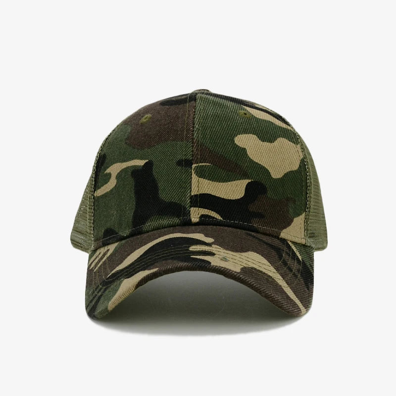 COKK Camouflage-Baseballkappe für Herren, Snapback, Sommermützen für Damen, atmungsaktive Sport-Mesh-Kappe, Sonnenhut, Sonnenschutz, Golf, verstellbar, für Erwachsene