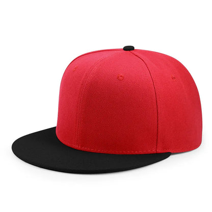 Hurtowa sprzedaż 40 kolorów regulowanych czapek z płaskim daszkiem typu snapback – damskie modne czapki baseballowe z poliestru, męskie czapki sportowe w stylu hip-hopowym