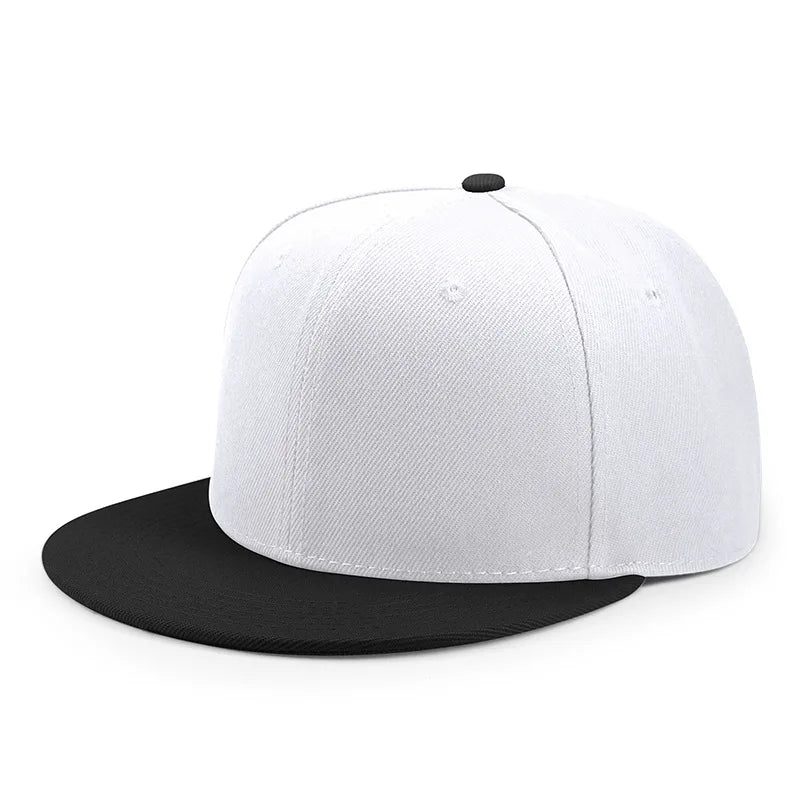 Hurtowa sprzedaż 40 kolorów regulowanych czapek z płaskim daszkiem typu snapback – damskie modne czapki baseballowe z poliestru, męskie czapki sportowe w stylu hip-hopowym