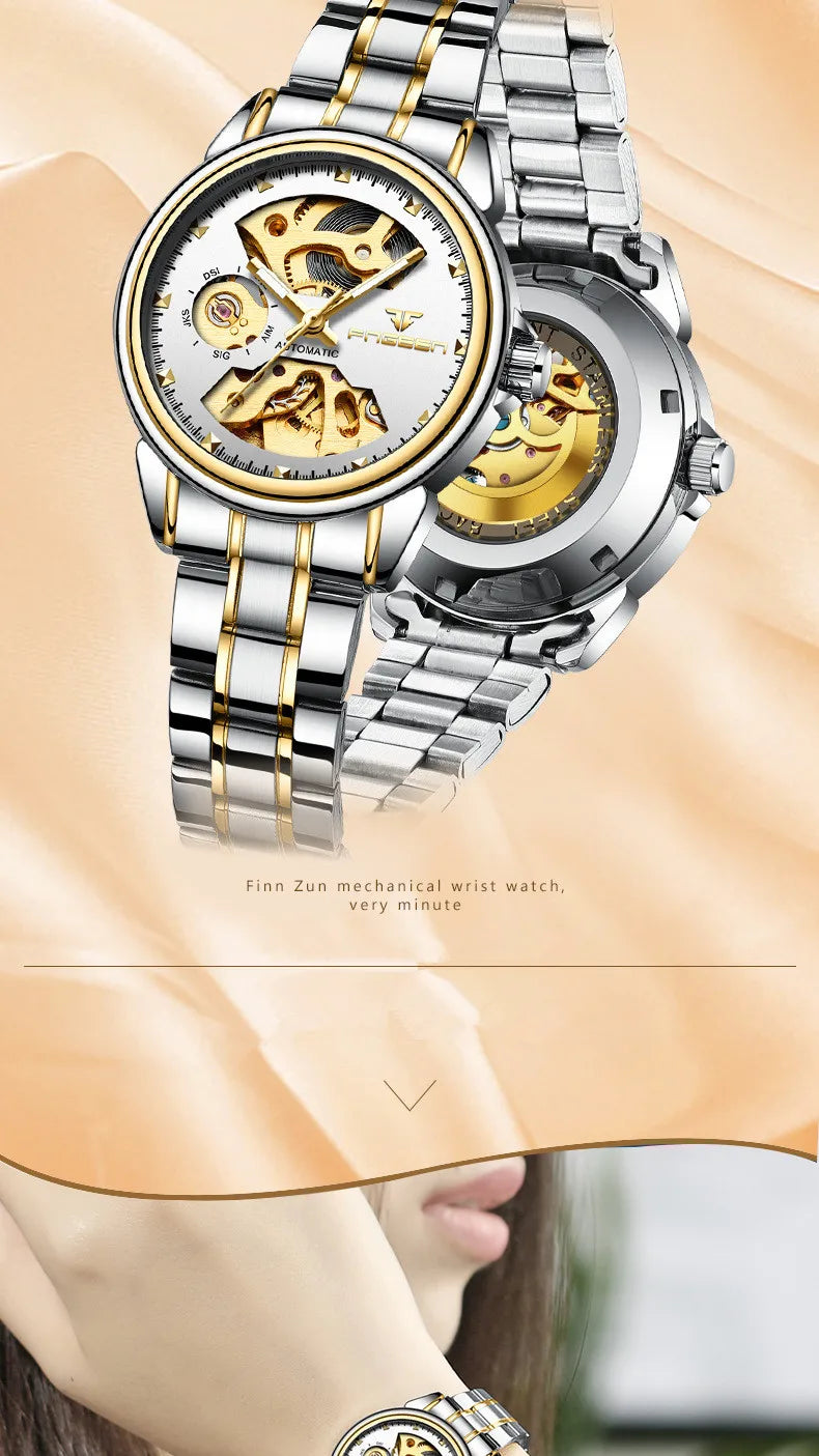 Fashion Luxury Brand Ladies Watches Women Automatic Watches Mechanical Watch Waterproof Luminous Sport Casual Wristwatch