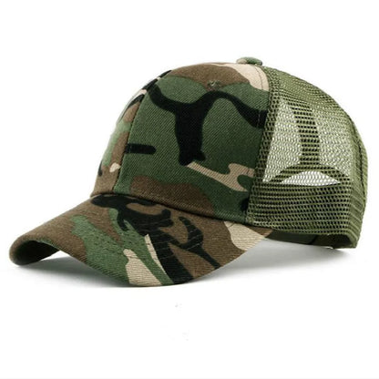 COKK Camouflage-Baseballkappe für Herren, Snapback, Sommermützen für Damen, atmungsaktive Sport-Mesh-Kappe, Sonnenhut, Sonnenschutz, Golf, verstellbar, für Erwachsene