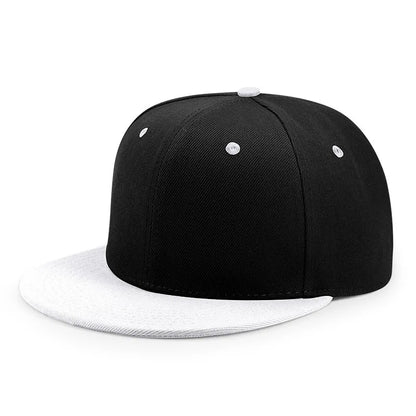 Hurtowa sprzedaż 40 kolorów regulowanych czapek z płaskim daszkiem typu snapback – damskie modne czapki baseballowe z poliestru, męskie czapki sportowe w stylu hip-hopowym