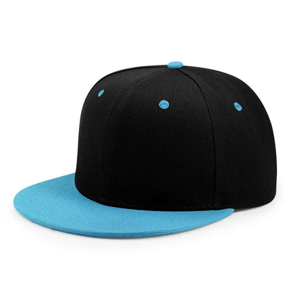 Hurtowa sprzedaż 40 kolorów regulowanych czapek z płaskim daszkiem typu snapback – damskie modne czapki baseballowe z poliestru, męskie czapki sportowe w stylu hip-hopowym