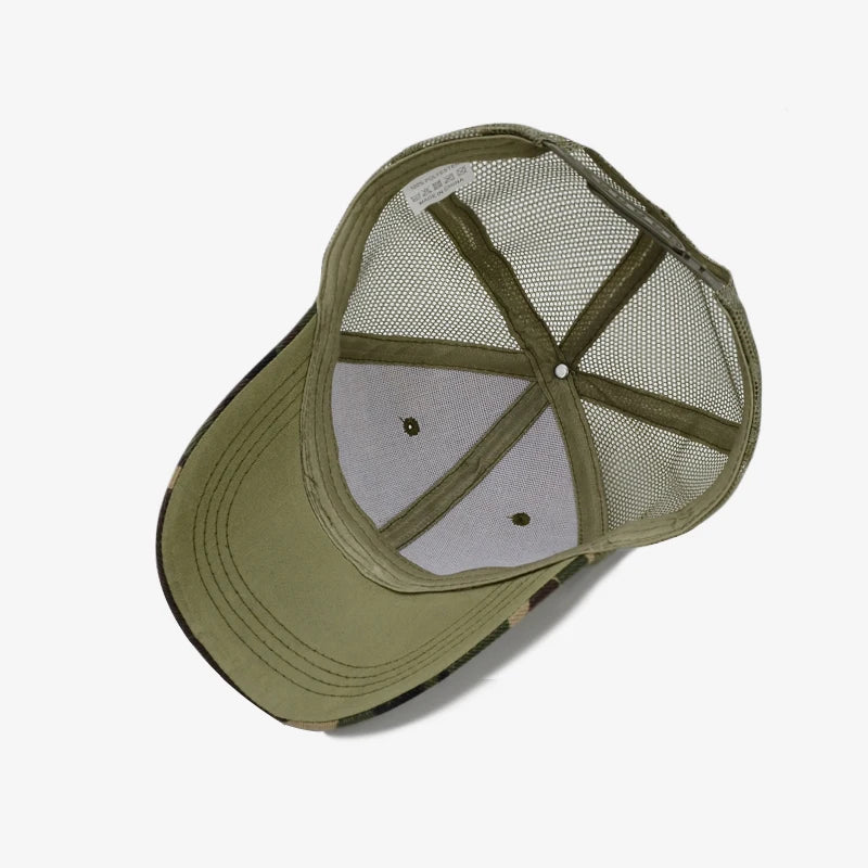COKK Camouflage-Baseballkappe für Herren, Snapback, Sommermützen für Damen, atmungsaktive Sport-Mesh-Kappe, Sonnenhut, Sonnenschutz, Golf, verstellbar, für Erwachsene