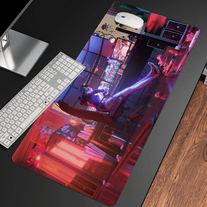 XXL Gaming Anime Mouse Pad Large Mouse Mat Girl Keyboard Computer PC  Edge Desk Mat For Overwatch/cs Go Gamer Mousepad