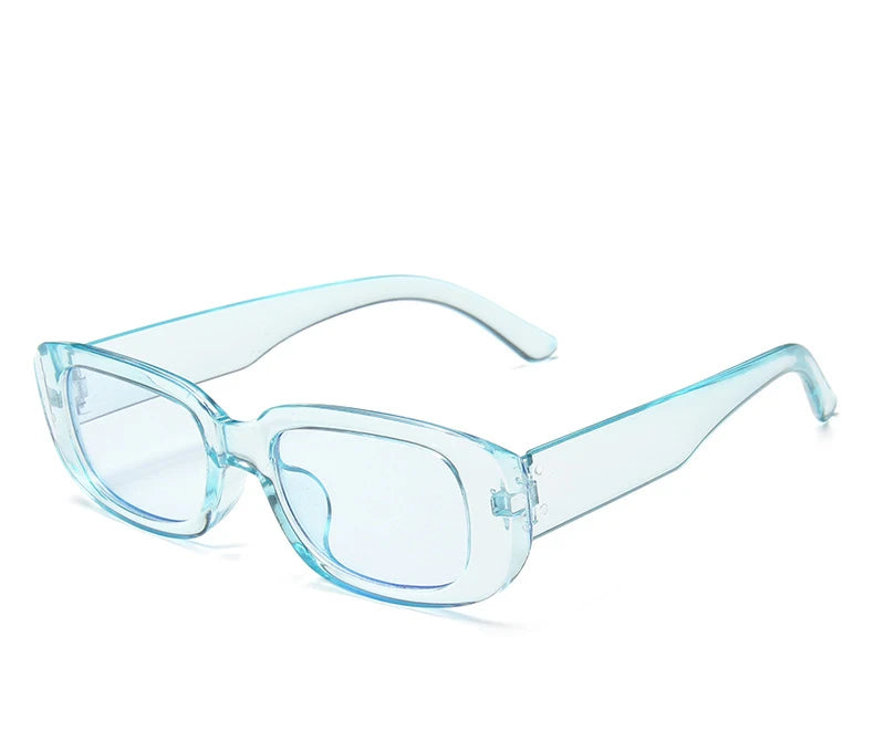 Lunettes de soleil rectangulaires blanches classiques pour femme, petites lunettes de soleil carrées rétro de marque, lunettes de soleil pour femme