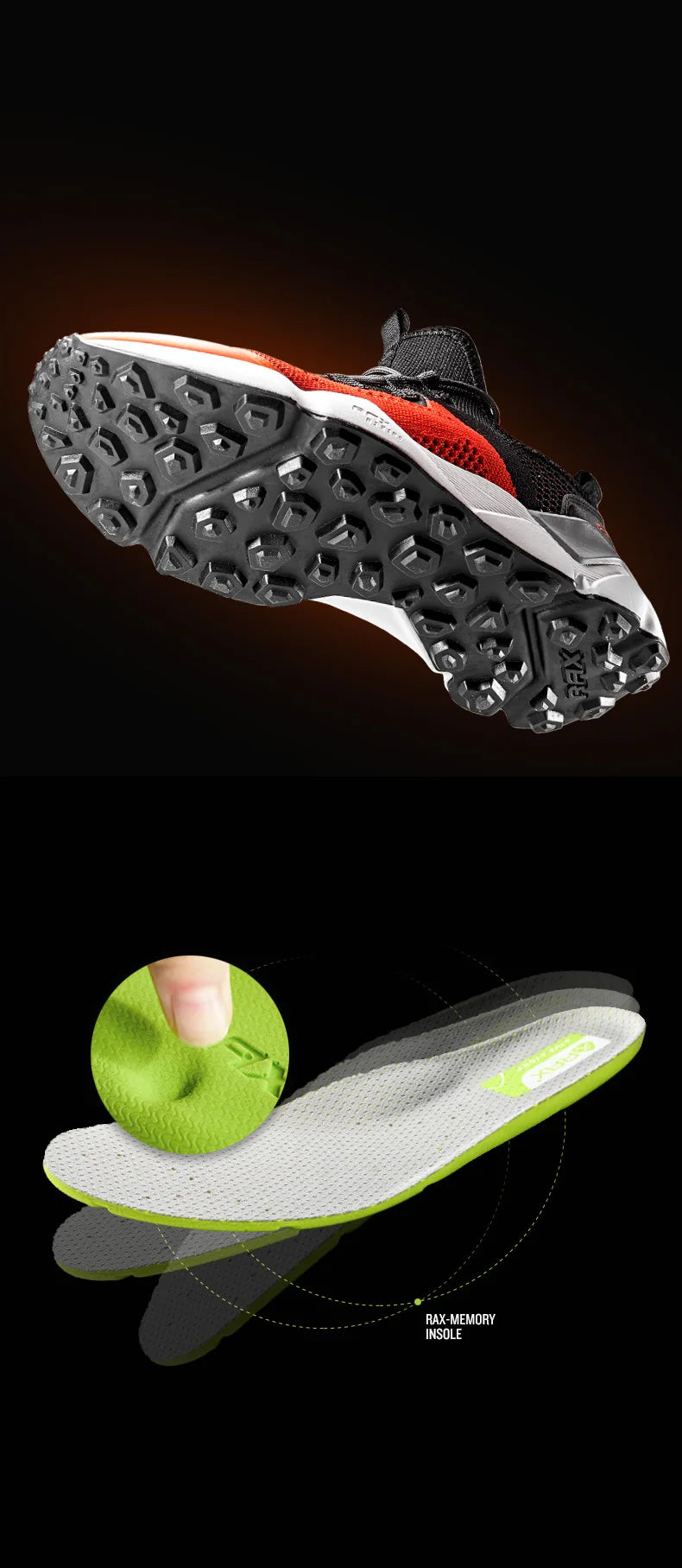 Rax Men's Running Shoes Women Breathable Jogging Shoes Men Lightweight Sneakers Men Gym Shoes Outdoor Sports Shoes Male Zapatos