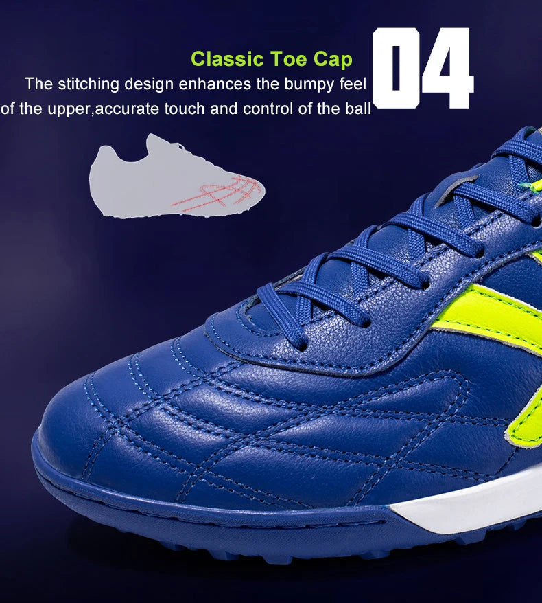 Chaussures de football KELME TF - Crampons en cuir de veau - Chaussures de futsal professionnelles - Baskets d'entraînement de football originales ZX80011017