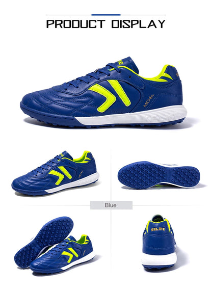 Chaussures de football KELME TF - Crampons en cuir de veau - Chaussures de futsal professionnelles - Baskets d'entraînement de football originales ZX80011017
