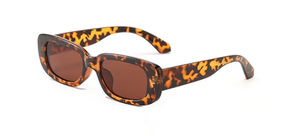 Lunettes de soleil rectangulaires blanches classiques pour femme, petites lunettes de soleil carrées rétro de marque, lunettes de soleil pour femme