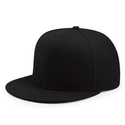 Hurtowa sprzedaż 40 kolorów regulowanych czapek z płaskim daszkiem typu snapback – damskie modne czapki baseballowe z poliestru, męskie czapki sportowe w stylu hip-hopowym