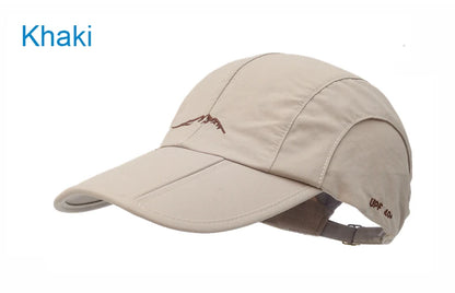 Wiosna-lato, sport na świeżym powietrzu, czapka baseballowa, czapka szybkoschnąca, czapka unisex, wodoodporna, oddychająca, składana czapka rowerowa, ochrona przed słońcem