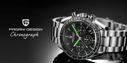 PAGANI DESIGN Planetary Series Saturn Light Tan  Quartz Watch Men Speed Chronograph AR Sapphire crystal Wristwatch Men 2026 New