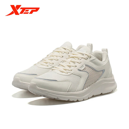 Xtep Sports Shoes Men's Mesh Breathable Running Shoes Winter Marathon Black White Men's Sports Shoes Sneakers Man 879119110110