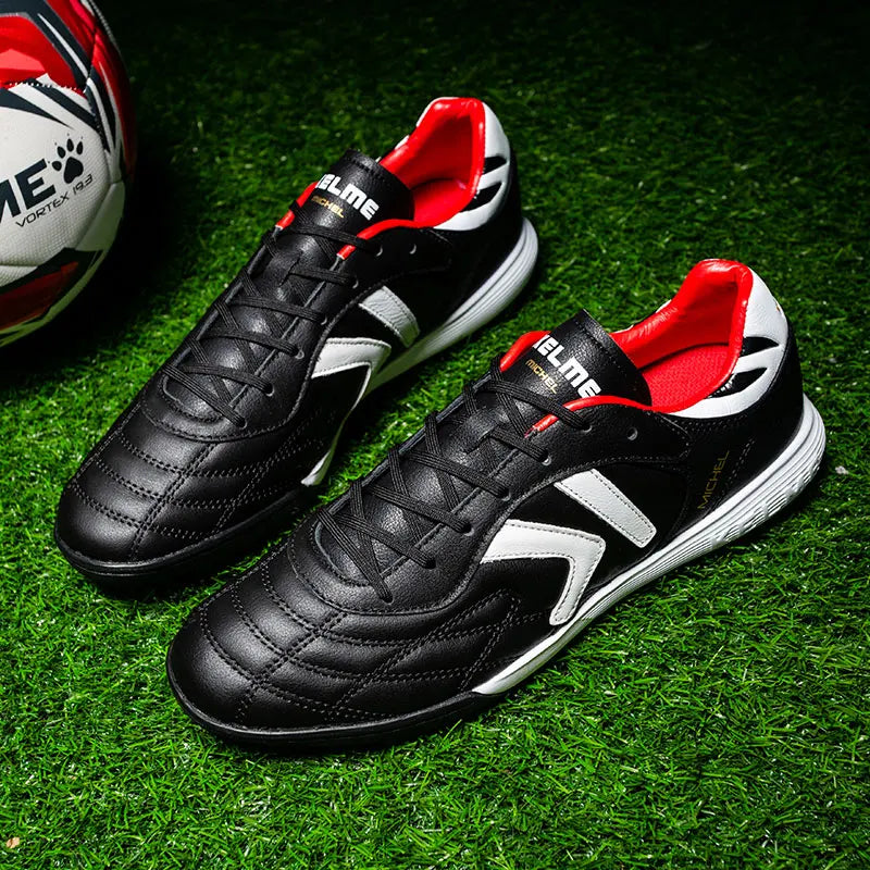 Chaussures de football KELME TF - Crampons en cuir de veau - Chaussures de futsal professionnelles - Baskets d'entraînement de football originales ZX80011017