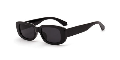 Lunettes de soleil rectangulaires blanches classiques pour femme, petites lunettes de soleil carrées rétro de marque, lunettes de soleil pour femme