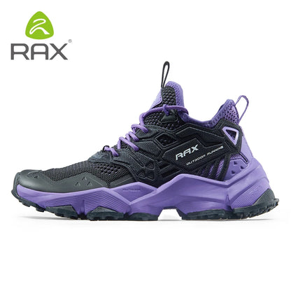 RAX Running Shoes Men & Women Outdoor Sport Breathable Lightweight Sneakers Air Mesh Upper Anti-Slip Natural Rubber Outsole