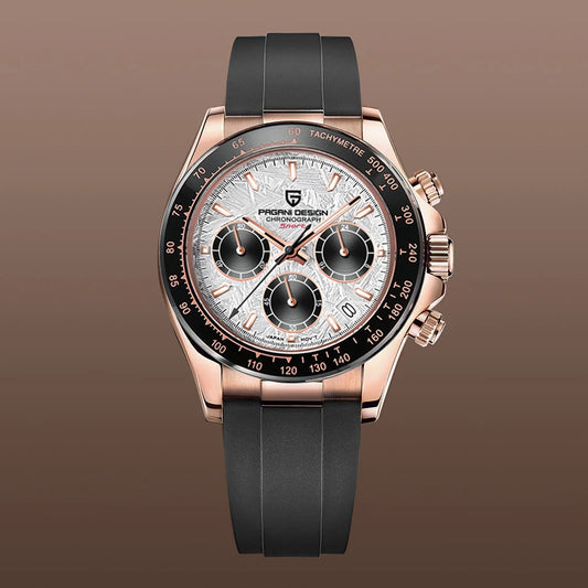 PAGANI DESIGN 2026 NEW 1664 Meteorite Dial Men's Watches Luxury Sapphire Quartz watch for men Sport Chronograph men Reloj Hombre