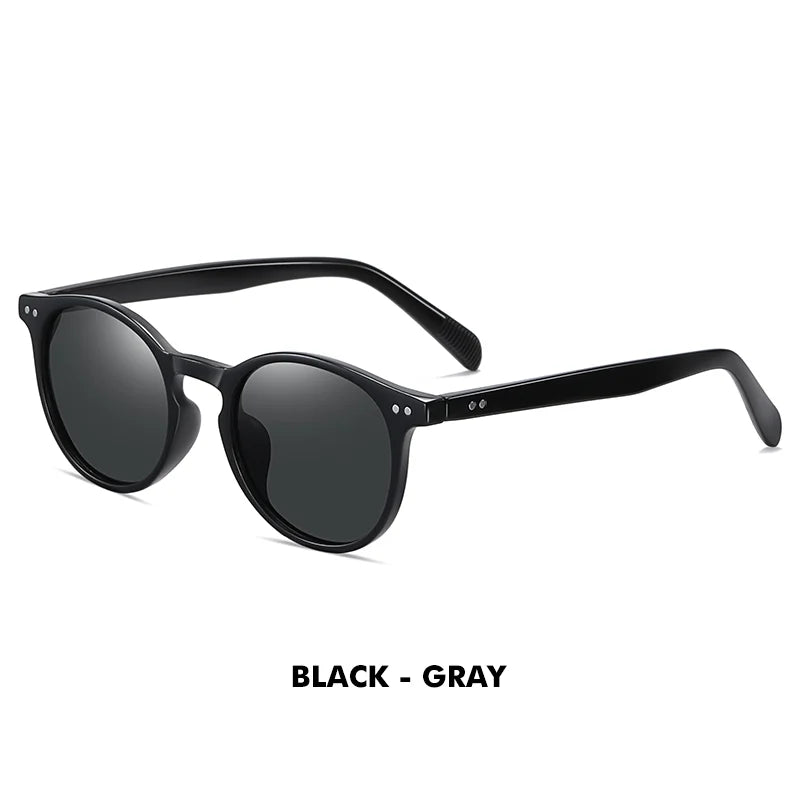 LM Retro kulaté sluneční brýle pro ženy a muže, ultralehké, TR90, polarizované, unisex, brýle na řízení, vintage sluneční brýle, UV400, Gafas De Sol