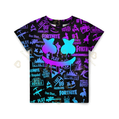Summer Fashion Fortnite Mascot 3D Print Kids T Shirt Casual T-shirt Boys Girls Unisex Children's Clothing Tshirt Tops