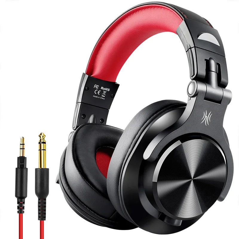 Auscultadores OneOdio A71 HiFi de Estúdio DJ com Fio e Microfone – Headset Gaming Profissional de Monitorização com Graves Profundos