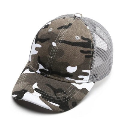 Summer 3-10 Years Old Parent Child All Match Camouflage Mesh Baseball Caps Baby Outdoor Casual Sunscreen Breathable Sunshade T30