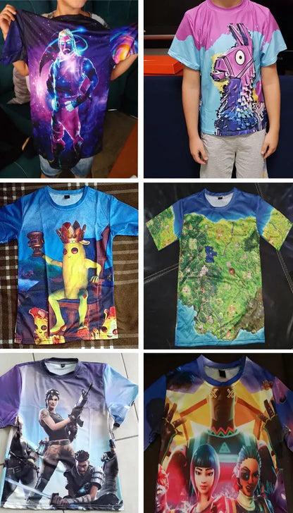 Fortnite Men and Women Victory Children's Wear Battle Royale 3d Swearshirt Boys Girls Clothes Tops Kids T-shirt Hero Teen Tops