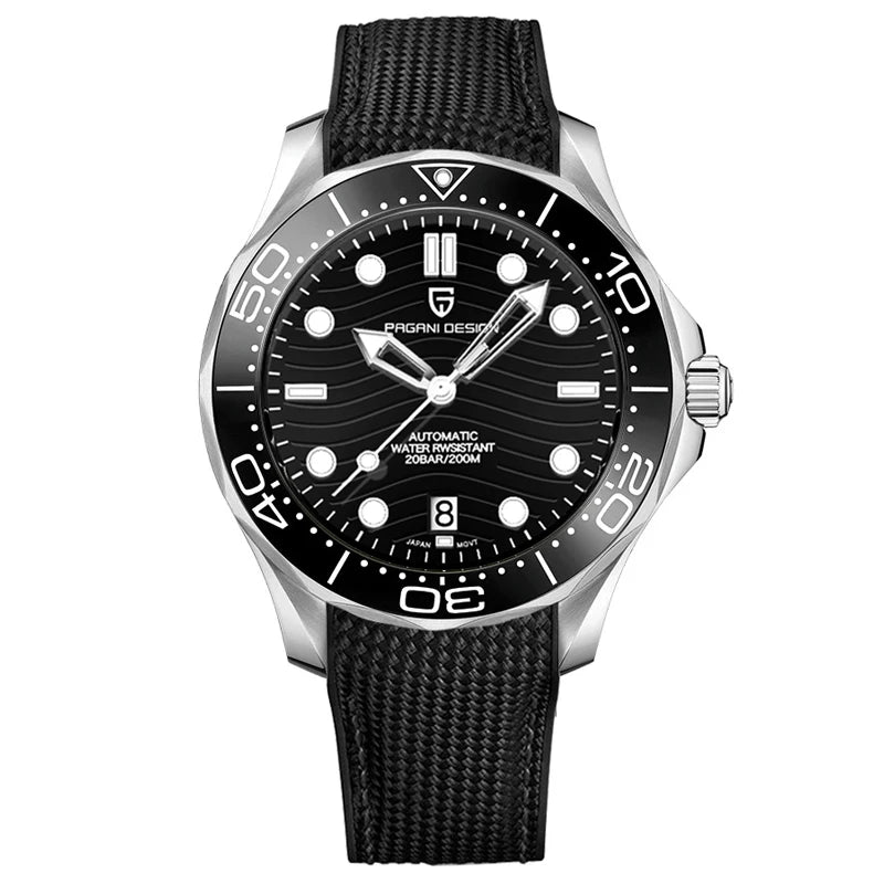 2026 New PAGANI DESIGN Wave Men Mechanical watch Luxury Automatic Watch for men NH35 Sapphire crystal Dive wristwatch clock man