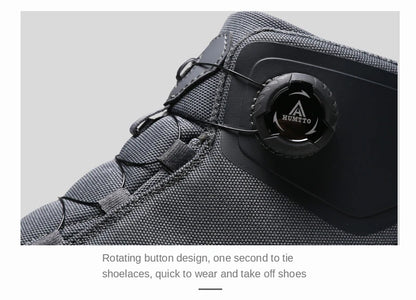 Chaussures de randonnée imperméables HUMTTO, bottes de trekking de montagne, baskets de camping noires pour hommes, chaussures de sécurité, d'escalade, de sport et tactiques pour hommes