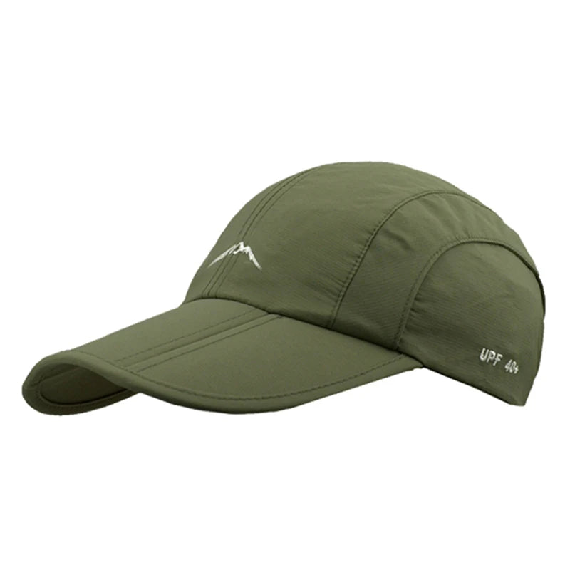 Wiosna-lato, sport na świeżym powietrzu, czapka baseballowa, czapka szybkoschnąca, czapka unisex, wodoodporna, oddychająca, składana czapka rowerowa, ochrona przed słońcem