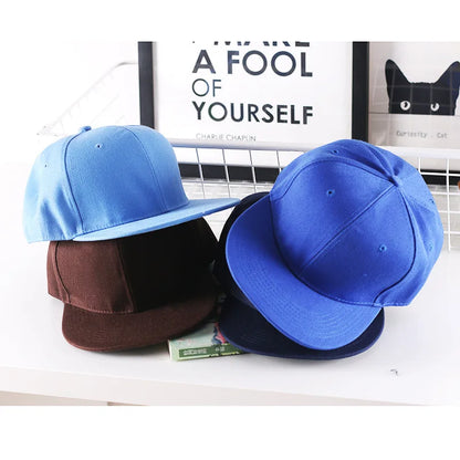 Casquette hip-hop unie pour homme, casquette snapback, casquettes de baseball pour femme, casquettes à visière plate ajustable, visières unies, pour garçons et filles, danse de rue